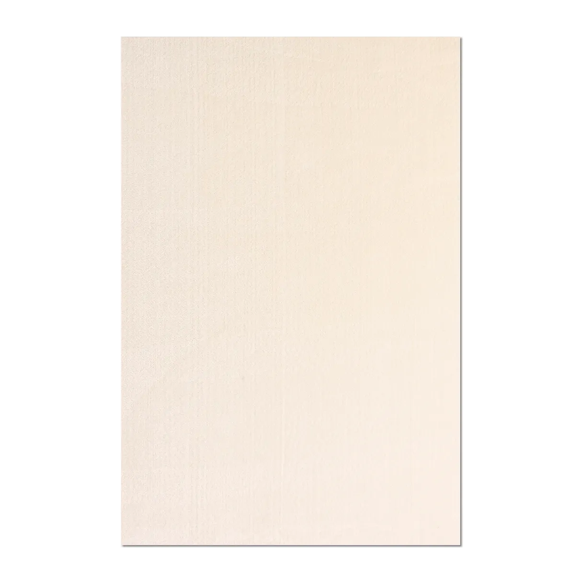 RECTANGLE | HERO | Esplanade Cream Solid Scandinavian Plush Machine Woven Livin