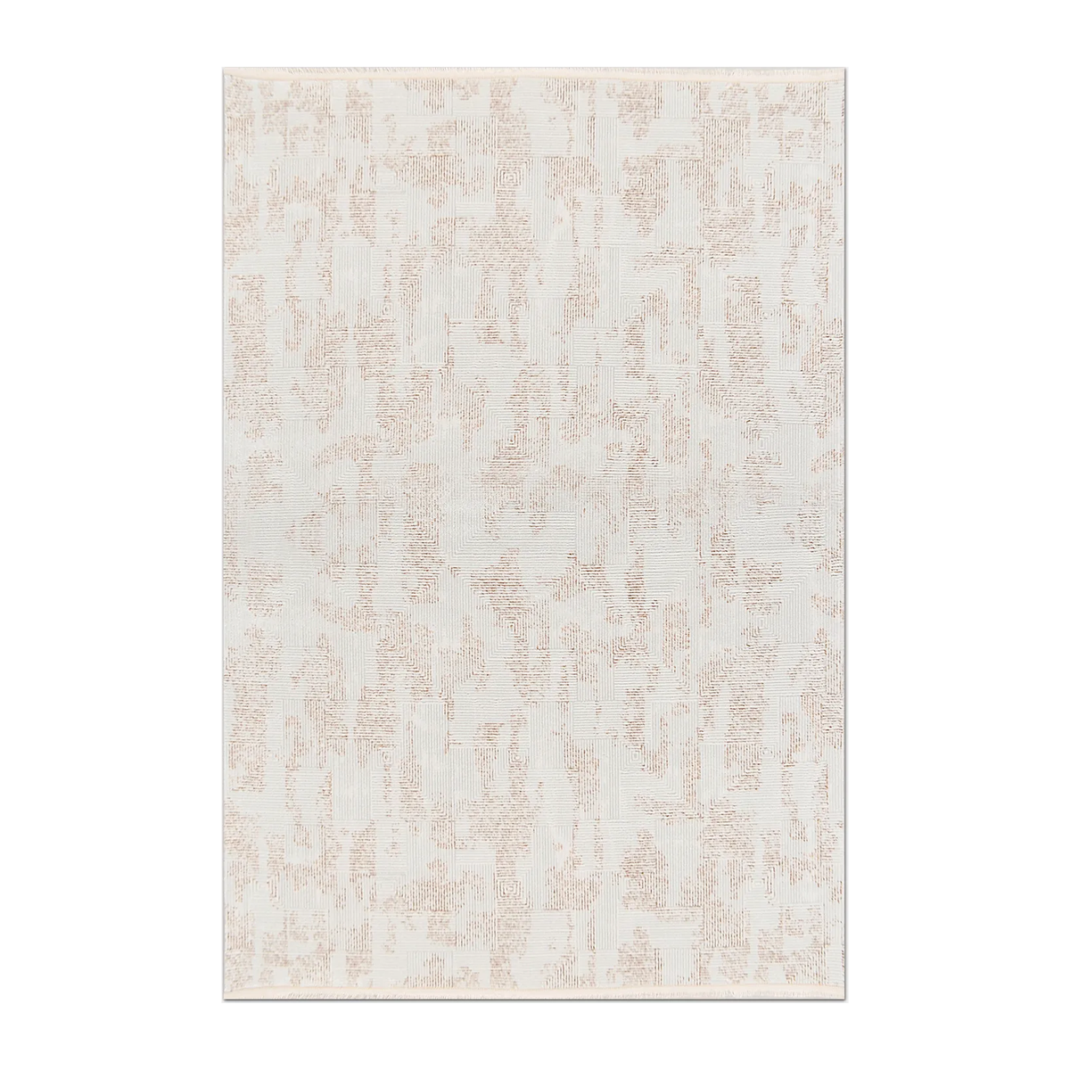 RUNNER | HERO | UNLISTED | Fen Cream Beige Abstract Modern Machine Woven Living Room Be