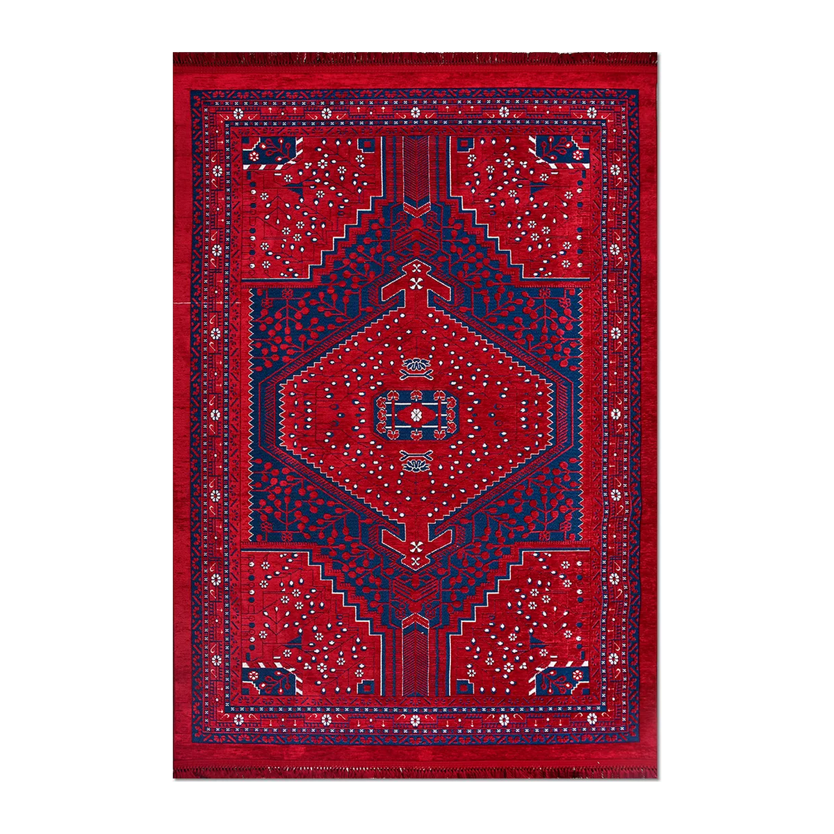 RUNNER | HERO | UNLISTED | Assos Persian Style Traditional Medallion Red Navy Machine W