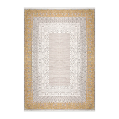RUNNER | HERO | UNLISTED | Cesme Beige Gold Persian Style Traditional Machine Woven Liv