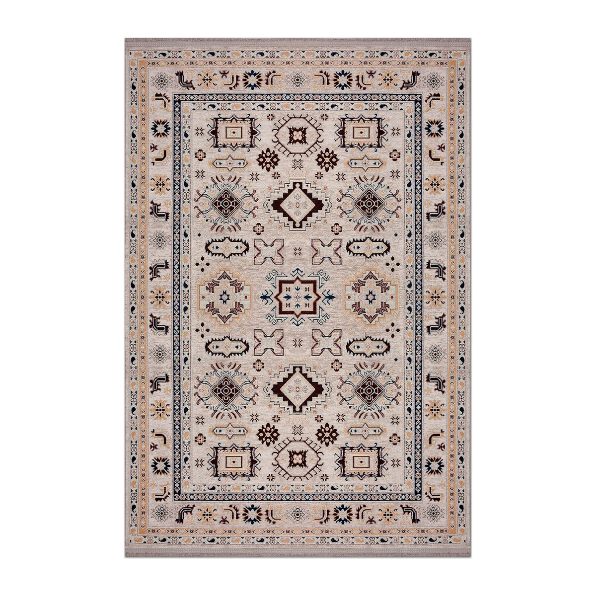 RUNNER | HERO | UNLISTED | Equinox Persian Style Traditional Machine Woven Beige Burgun
