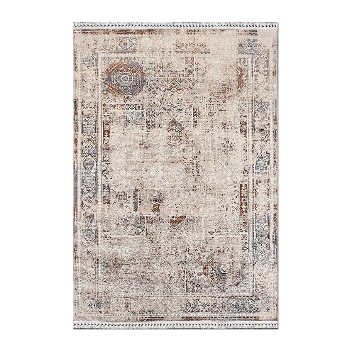 RUNNER | HERO | UNLISTED | Citrine Cream Beige Distressed Persian Style Traditional Mac