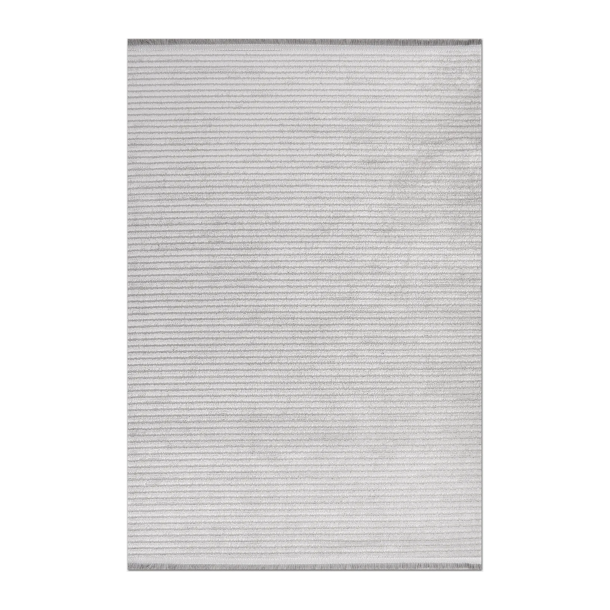 RUNNER | HERO | UNLISTED | Patara Light Grey Modern Striped Machine Woven Living Room B