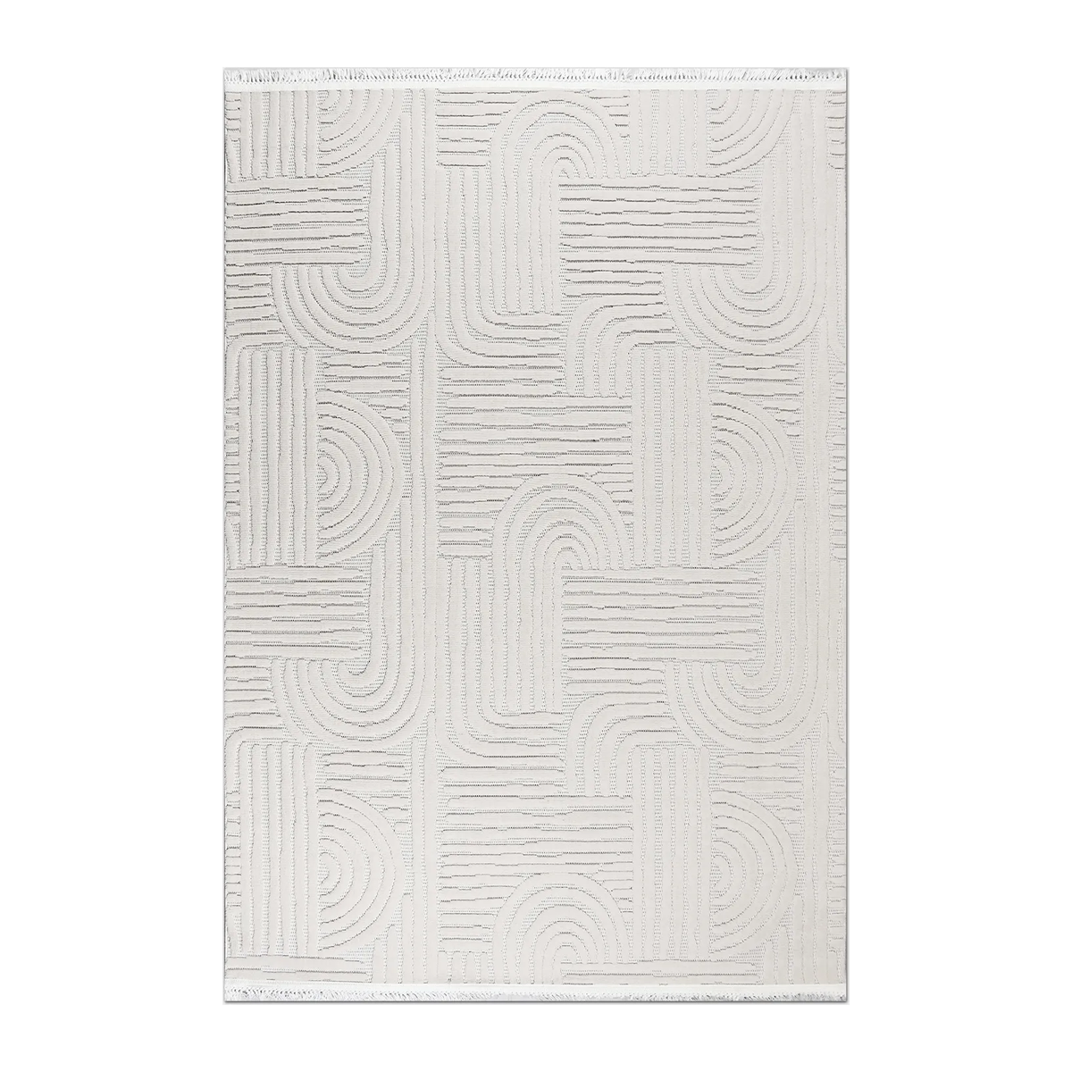 RUNNER | HERO | UNLISTED | Marmaris Cream Geometric Modern Machine Woven Ivory Living R