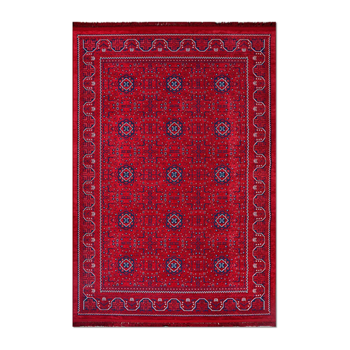 RUNNER | HERO | UNLISTED | Bergama Red Navy Ivory Persian Style Traditional Machine Wov