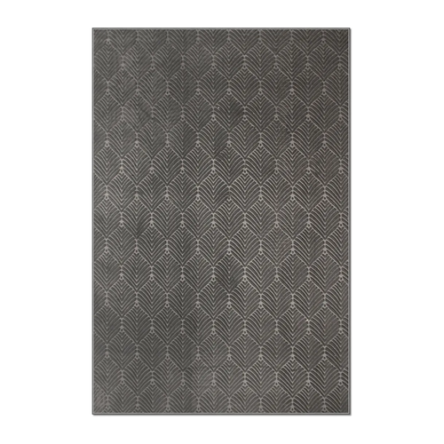 RUNNER | HERO | UNLISTED | Carnelian Charcoal Grey Geometric Modern Machine Woven Livin