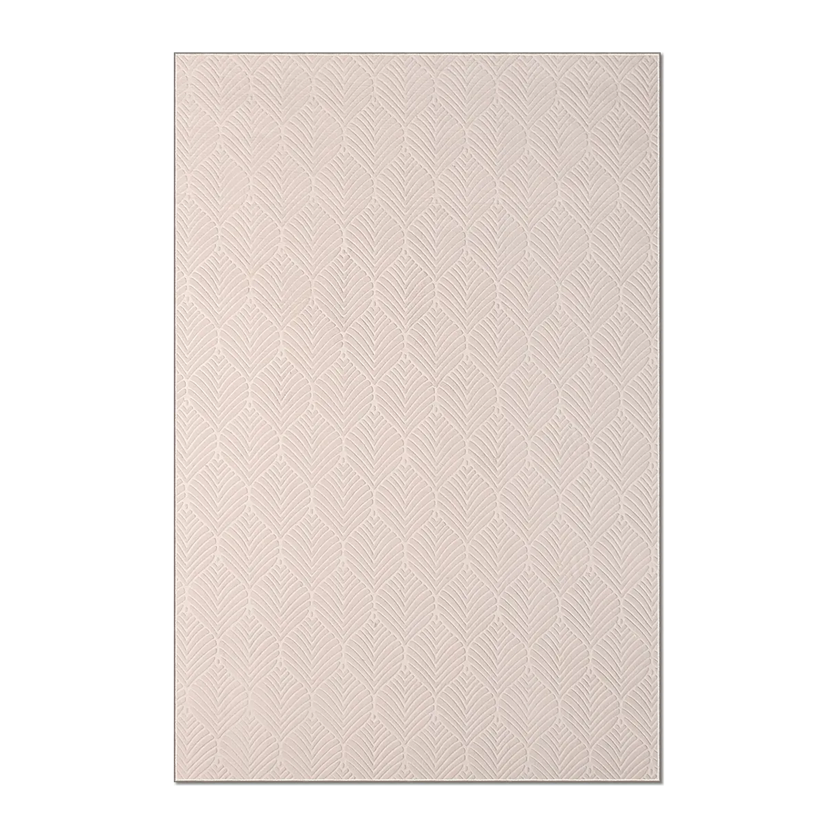 RUNNER | HERO | UNLISTED | Bismuth Cream Modern Geometric Carved Texture Machine Woven 