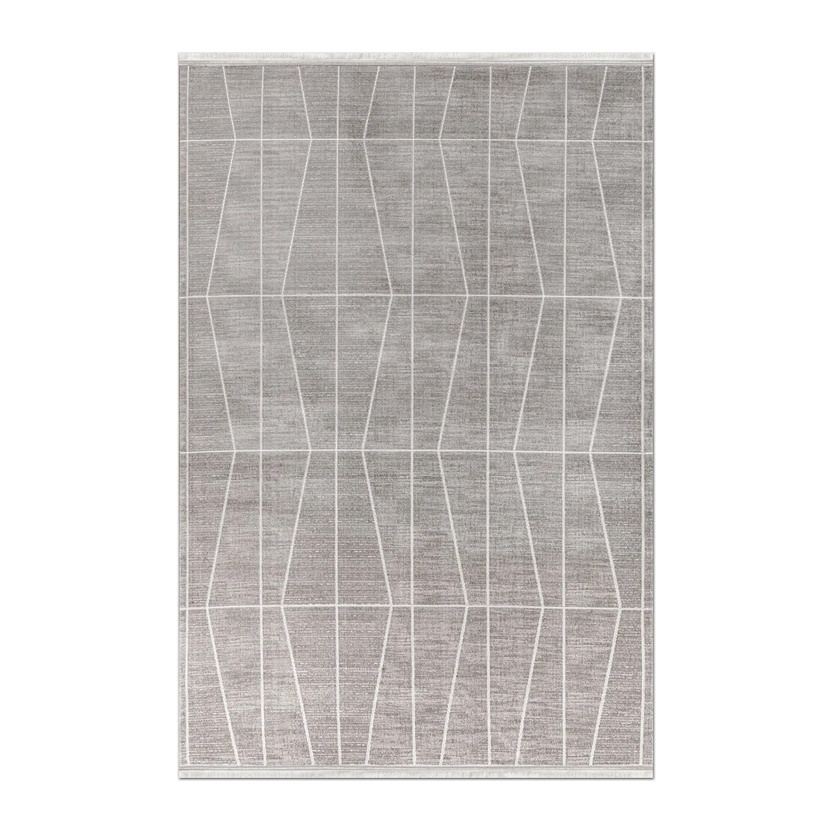 RUNNER | HERO | UNLISTED | Bayberry Taupe Cream Geometric Modern Machine Woven Living R