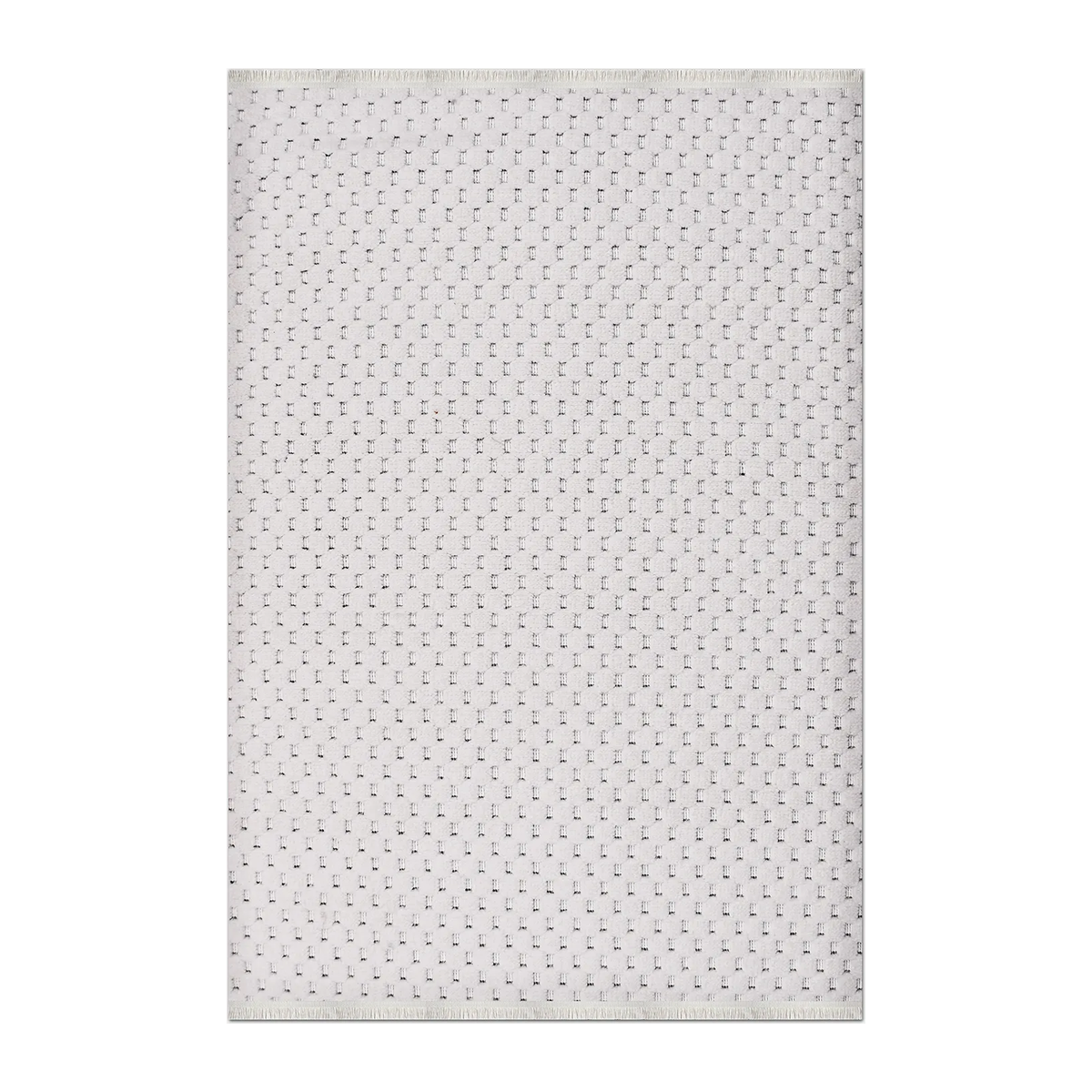 RUNNER | HERO | UNLISTED | Bramble Cream Grey Geometric Dot Modern Machine Woven Living