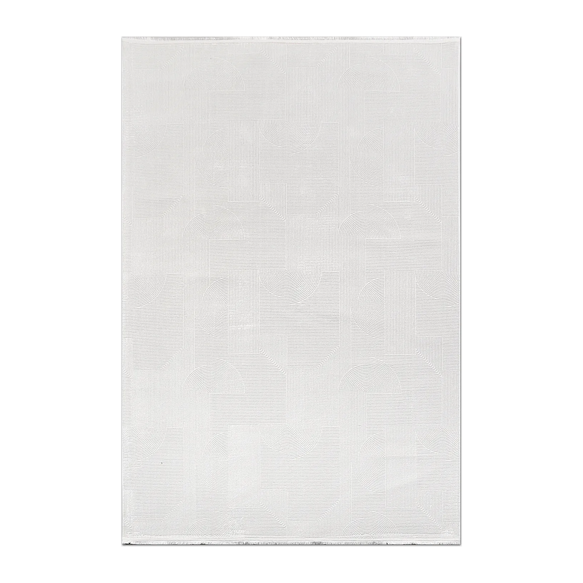 RUNNER | HERO | UNLISTED | Gorge Ivory Geometric Modern Machine Woven Living Room Bedro