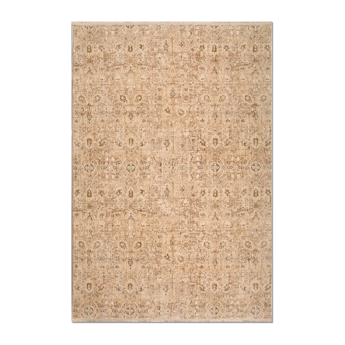 SQUARE | HERO | UNLISTED | Pantile Distressed Persian Style Traditional Beige Brown Mac