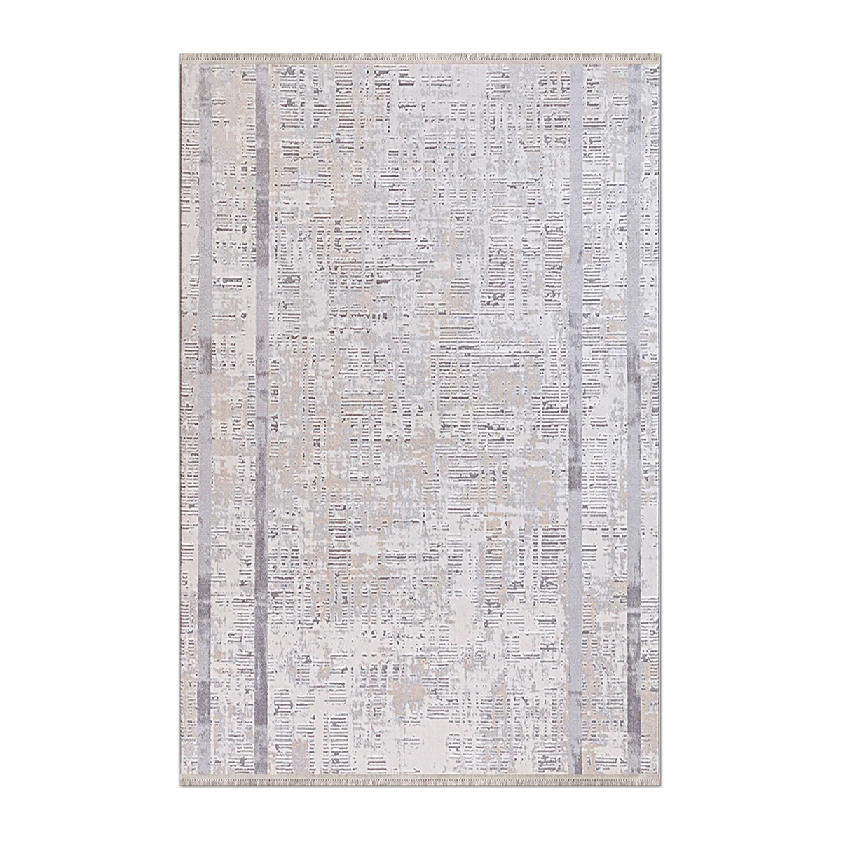 SQUARE | HERO | UNLISTED | Hemlock Cream Grey Abstract Modern Machine Woven Living Room