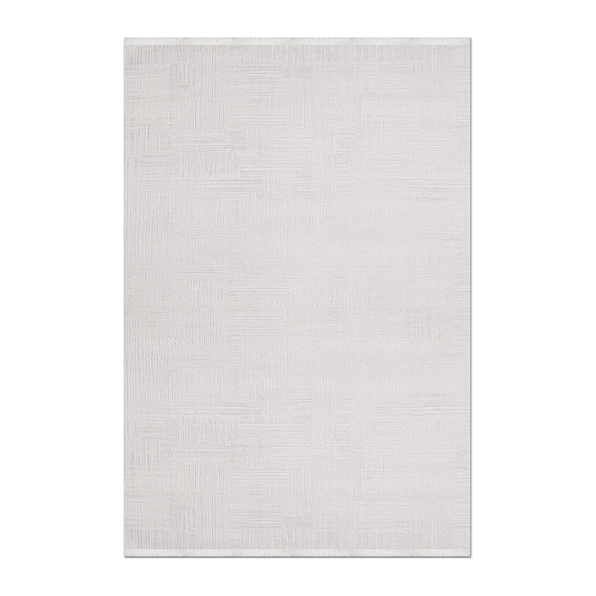 SQUARE | HERO | UNLISTED | Miletus Cream Solid Modern Machine Woven Fringe Living Room 