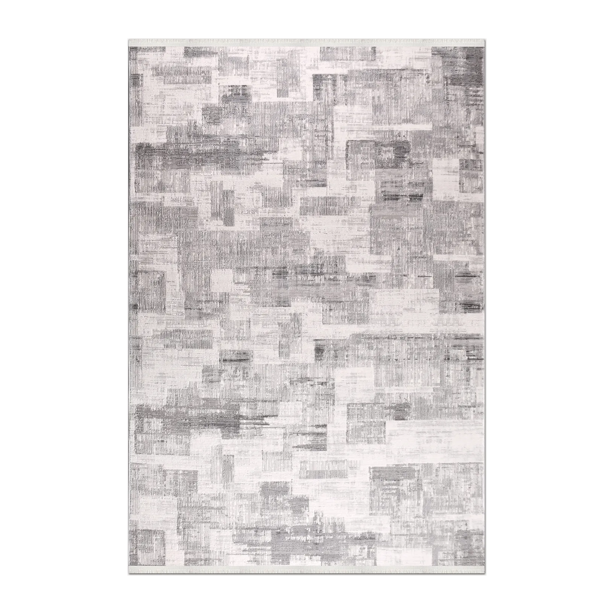 SQUARE | HERO | UNLISTED | Conservatory Grey Ivory Abstract Modern Machine Woven Living