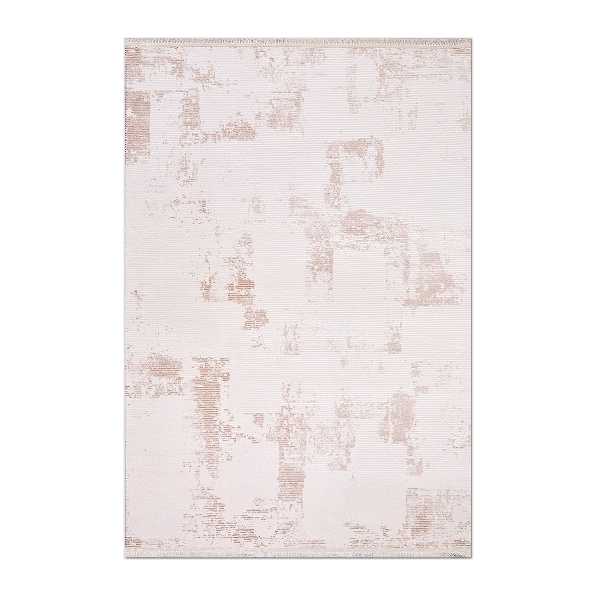 SQUARE | HERO | UNLISTED | Rimefrost Cream Blush Abstract Modern Machine Woven Living R