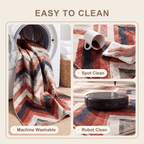Manor2 Modern Brushstroke Stripe Ember Rust Ink Blue Bone Washable Indoor Outdoor Rug - RugzellaDigital Print RugRugzellaRugzellaBBB395-RECT-24x47-60x120cmRGZLLA114791Rectangle2' x 3'11" (60x120 cm)SHARED | Manor2 feature clean