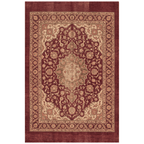 Monsoon2 Distressed Medallion Traditional Oxblood Bronze Linen Washable Indoor Outdoor Rug - RugzellaDigital Print RugRugzellaRugzellaBBB377-RECT-24x47-60x120cmRGZLLA109431Rectangle2' x 3'11" (60x120 cm)RECTANGLE | HERO | Monsoon2 rectangle