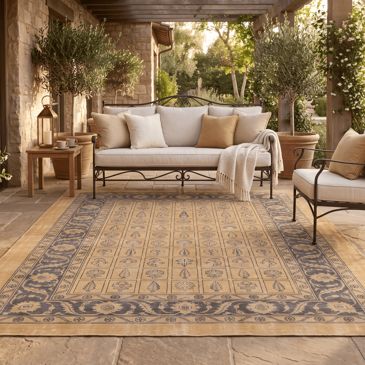 Moraine2 Traditional Oriental Style Medallion Mustard Charcoal Ivory Washable Indoor Outdoor Entryway Rug - RugzellaDigital Print RugRugzellaRugzellaBBB431-RECT-24x47-60x120cmRGZLLA125176Rectangle2' x 3'11" (60x120 cm)RECTANGLE | Moraine2 rectangle outdoor