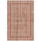 Outcrop2 Modern Minimalist Border Abrash Clay Rose Ash Washable Indoor Outdoor Entryway Rug - RugzellaDigital Print RugRugzellaRugzellaBBB434-RECT-24x47-60x120cmRGZLLA137236Rectangle2' x 3'11" (60x120 cm)RECTANGLE | HERO | Outcrop2 rectangle