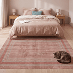 Outcrop2 Modern Minimalist Border Abrash Clay Rose Ash Washable Indoor Outdoor Entryway Rug - RugzellaDigital Print RugRugzellaRugzellaBBB434-RECT-24x47-60x120cmRGZLLA137236Rectangle2' x 3'11" (60x120 cm)RECTANGLE | Outcrop2 rectangle bedroom