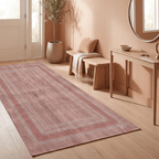 Outcrop2 Modern Minimalist Border Abrash Clay Rose Ash Washable Indoor Outdoor Entryway Rug - RugzellaDigital Print RugRugzellaRugzellaBBB434-RECT-24x47-60x120cmRGZLLA137236Rectangle2' x 3'11" (60x120 cm)RUNNER | Outcrop2 runner entryway