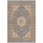 Overdale Traditional Medallion Border Slate Gray Bone Gold Washable Indoor Outdoor Entryway Rug - RugzellaDigital Print RugRugzellaRugzellaBBB463-RECT-24x47-60x120cmRGZLLA139246Rectangle2' x 3'11" (60x120 cm)RECTANGLE | HERO | Overdale rectangle