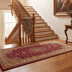 Palisade2 Traditional Medallion Border Wine Olive Bone Washable Indoor Outdoor Entryway Rug - RugzellaDigital Print RugRugzellaRugzellaBBB435-RECT-24x47-60x120cmRGZLLA98711Rectangle2' x 3'11" (60x120 cm)RUNNER | Palisade2 runner staircase