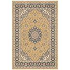 Plainfield Traditional Medallion Bordered Mustard Charcoal Ivory Washable Indoor Outdoor Entryway Rug - RugzellaDigital Print RugRugzellaRugzellaBBB466-RECT-24x47-60x120cmRGZLLA143601Rectangle2' x 3'11" (60x120 cm)RECTANGLE | HERO | Plainfield rectangle