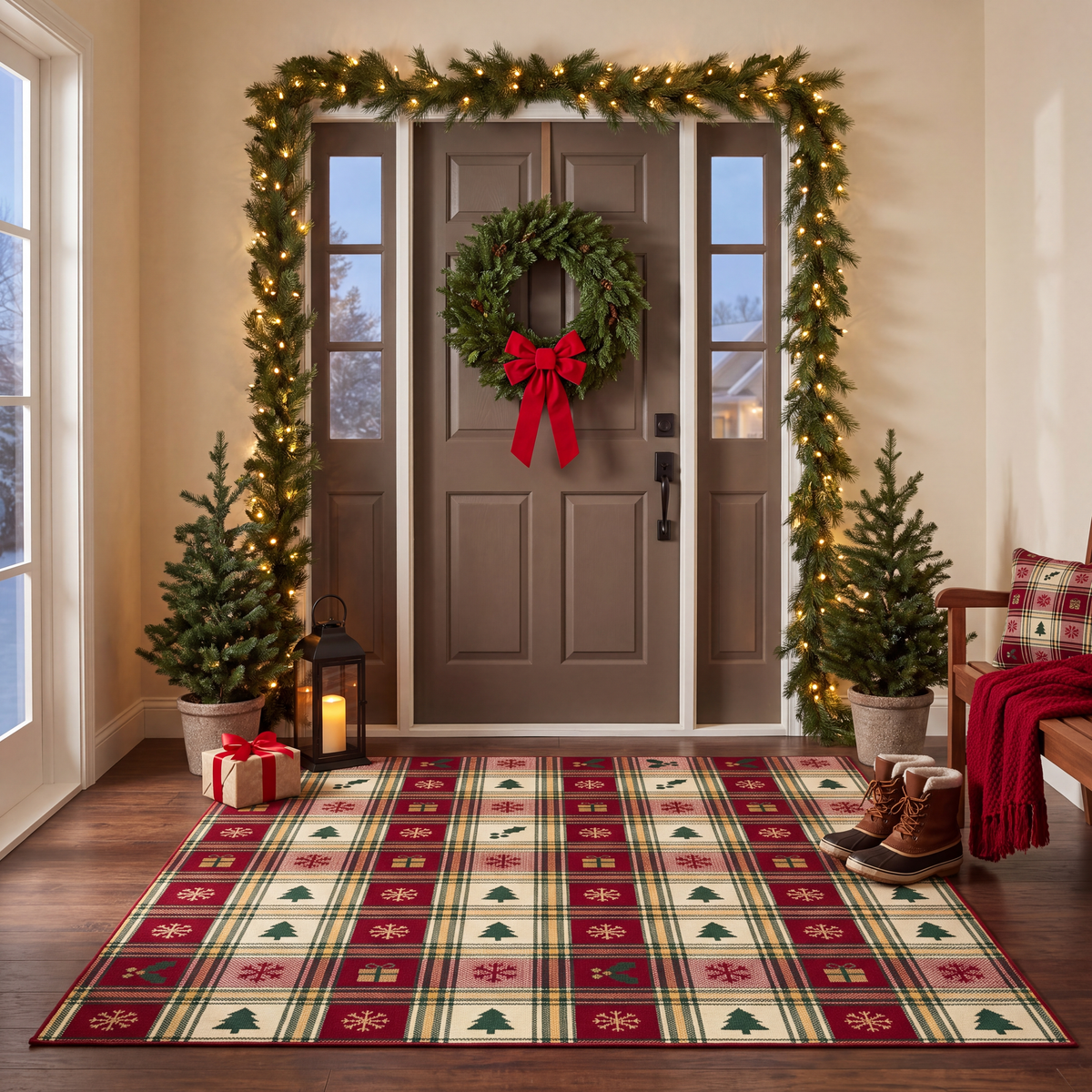 RECTANGLE | Summerhouse rectangle entryway christmas