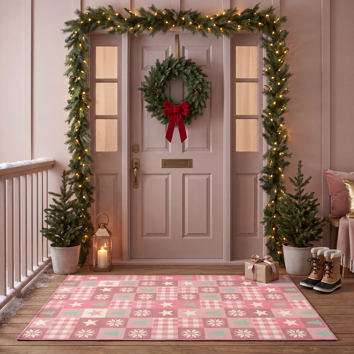 RECTANGLE | Pasinler rectangle entryway christmas