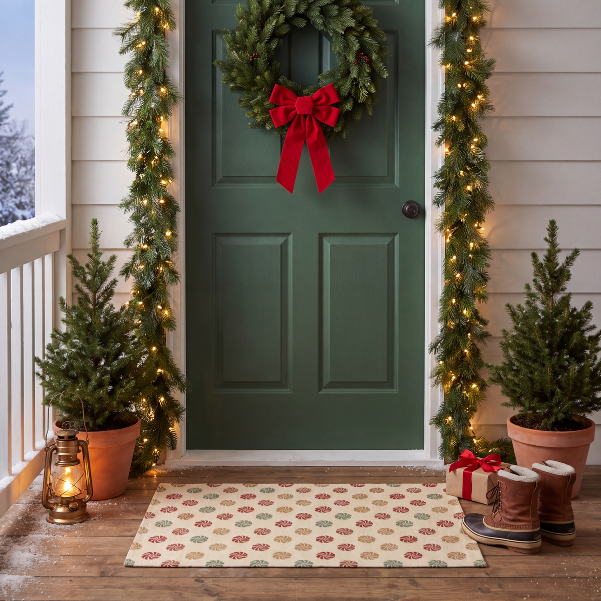 RECTANGLE | Kirklareli rectangle entryway christmas