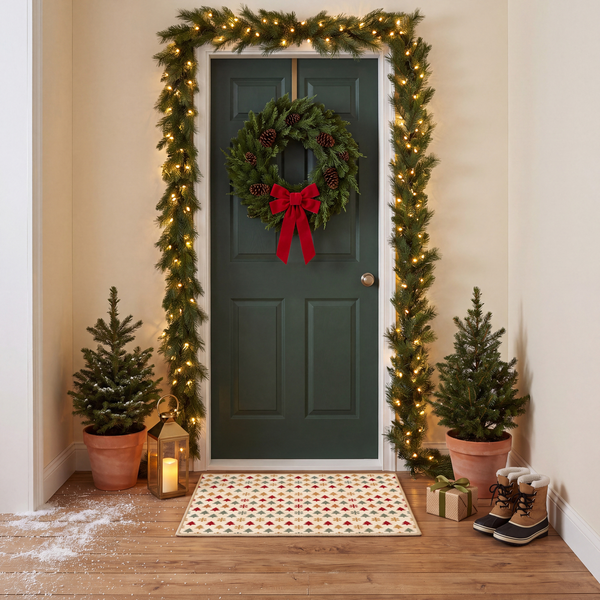 RECTANGLE | Sevenoaks rectangle entryway christmas