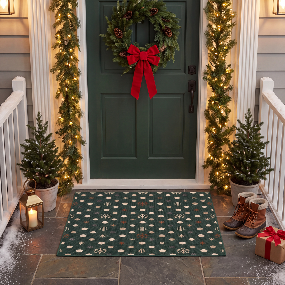 RECTANGLE | Kars rectangle entryway christmas