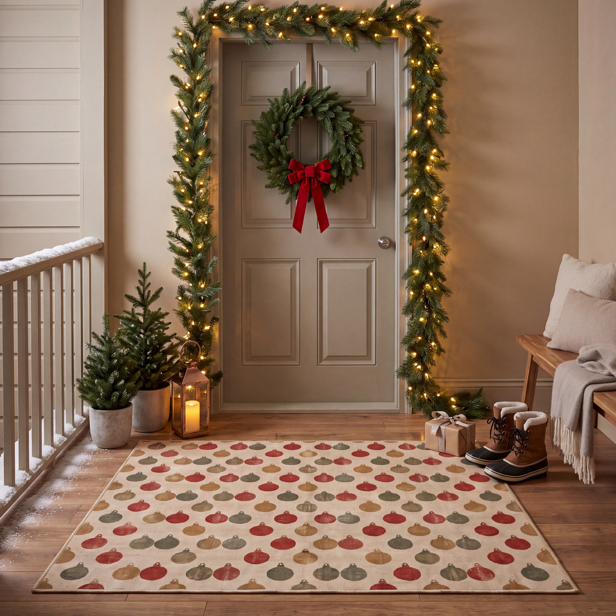 RECTANGLE | Cide rectangle entryway christmas