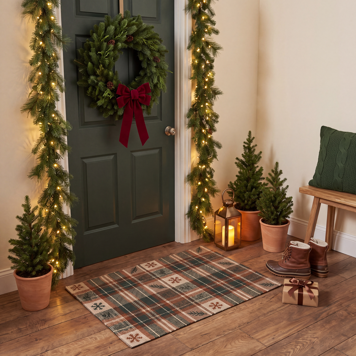 RECTANGLE | Sile rectangle entryway christmas
