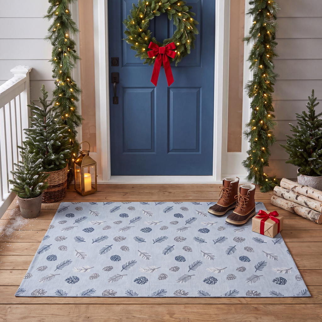 RECTANGLE | Mansard rectangle entryway christmas
