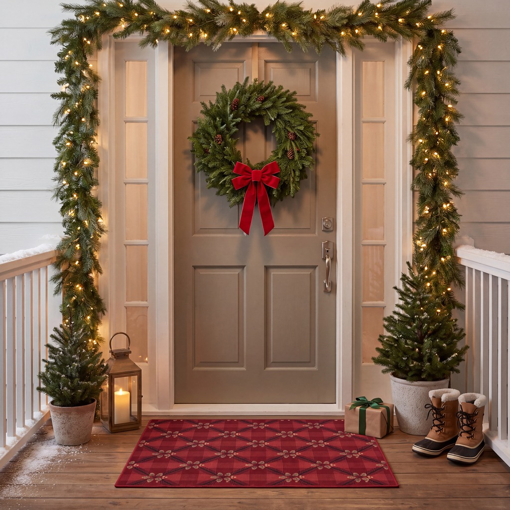 RECTANGLE | Mullion rectangle entryway christmas