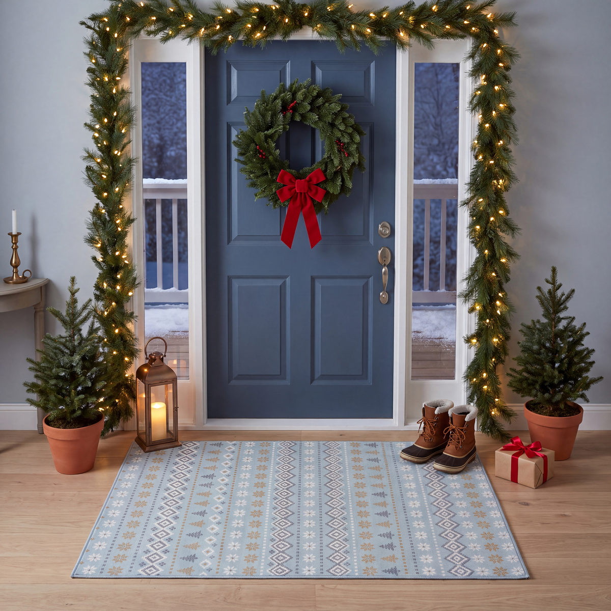 RECTANGLE | Aspendos rectangle entryway christmas