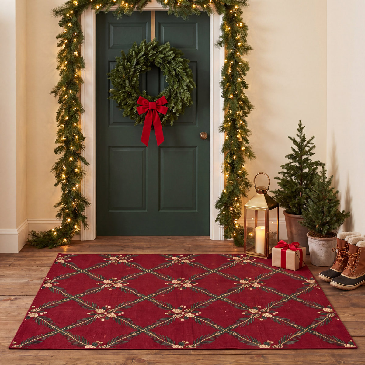 RECTANGLE | Parsonage rectangle entryway christmas
