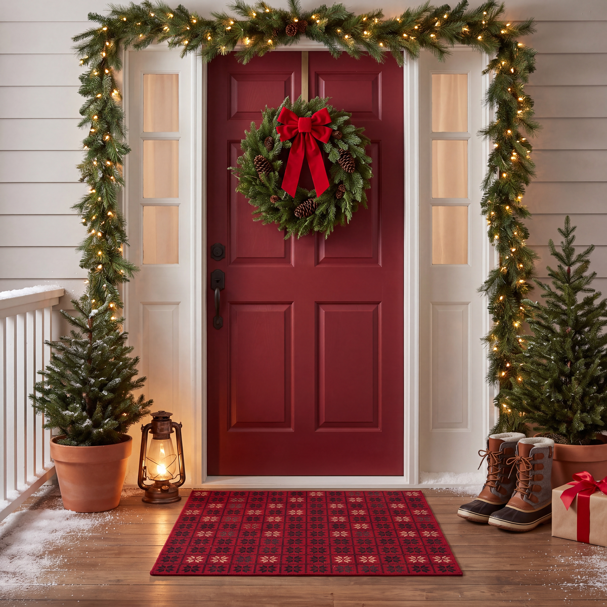 RECTANGLE | Ceyhan rectangle entryway christmas