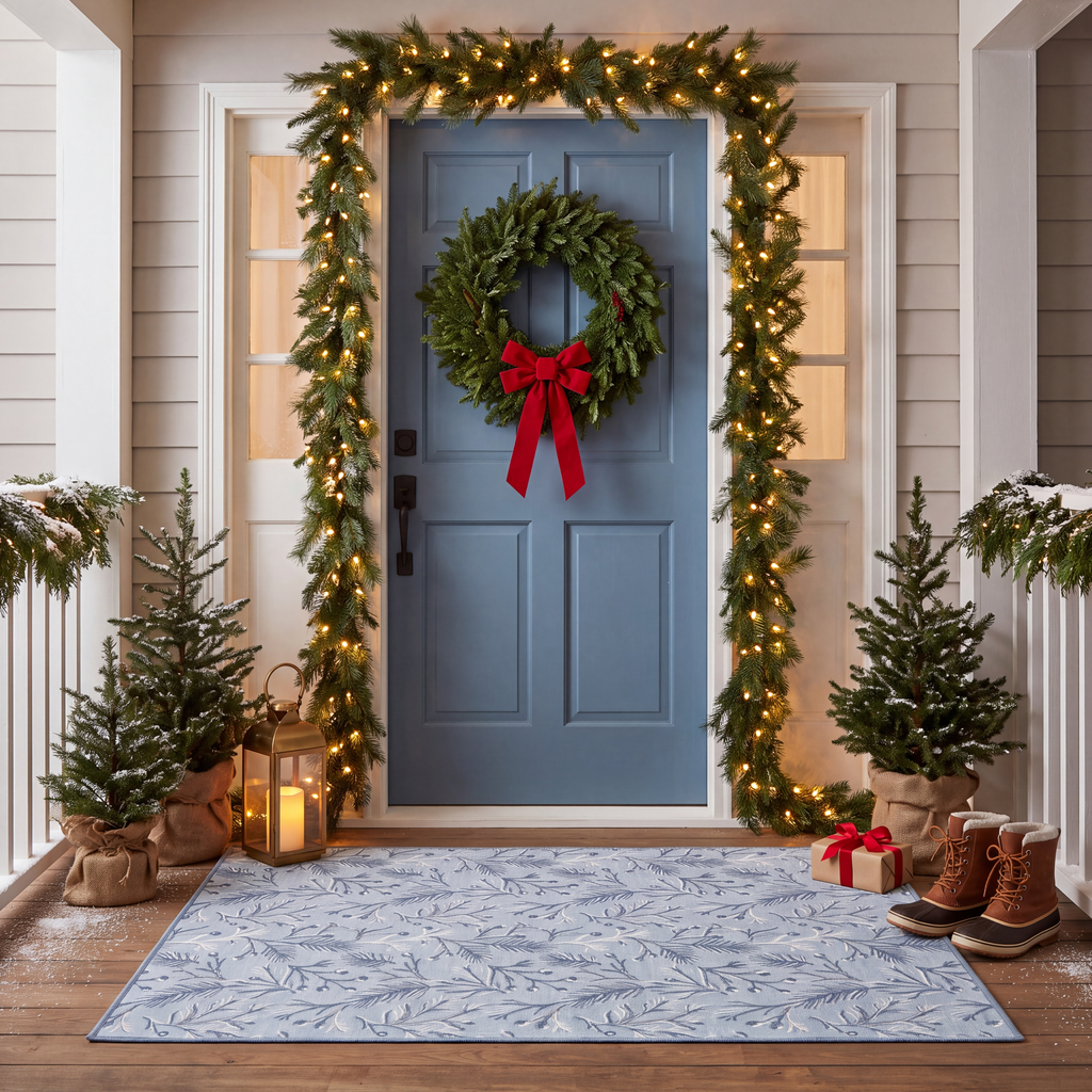 RECTANGLE | Wainscot rectangle entryway christmas