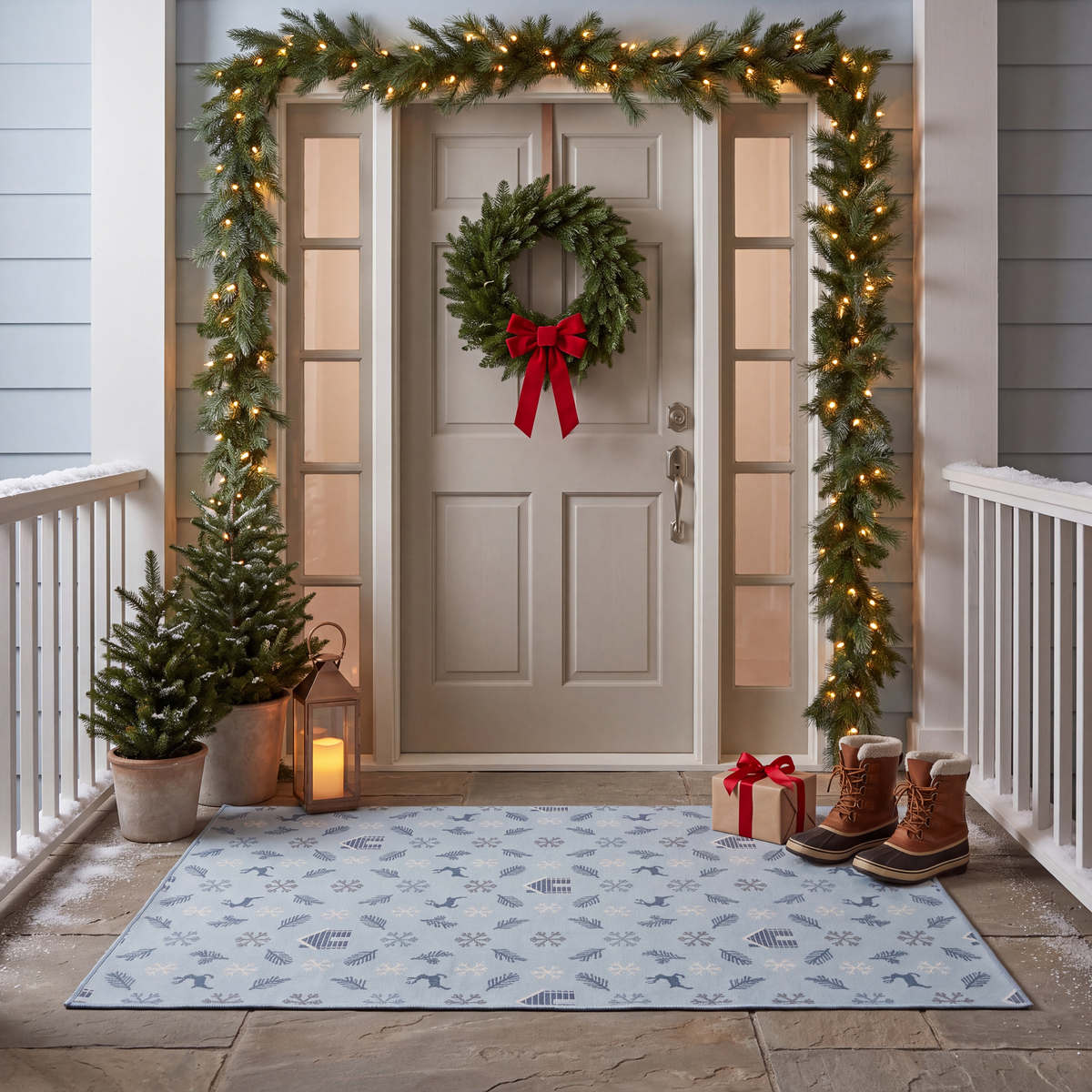 RECTANGLE | Watermill rectangle entryway christmas