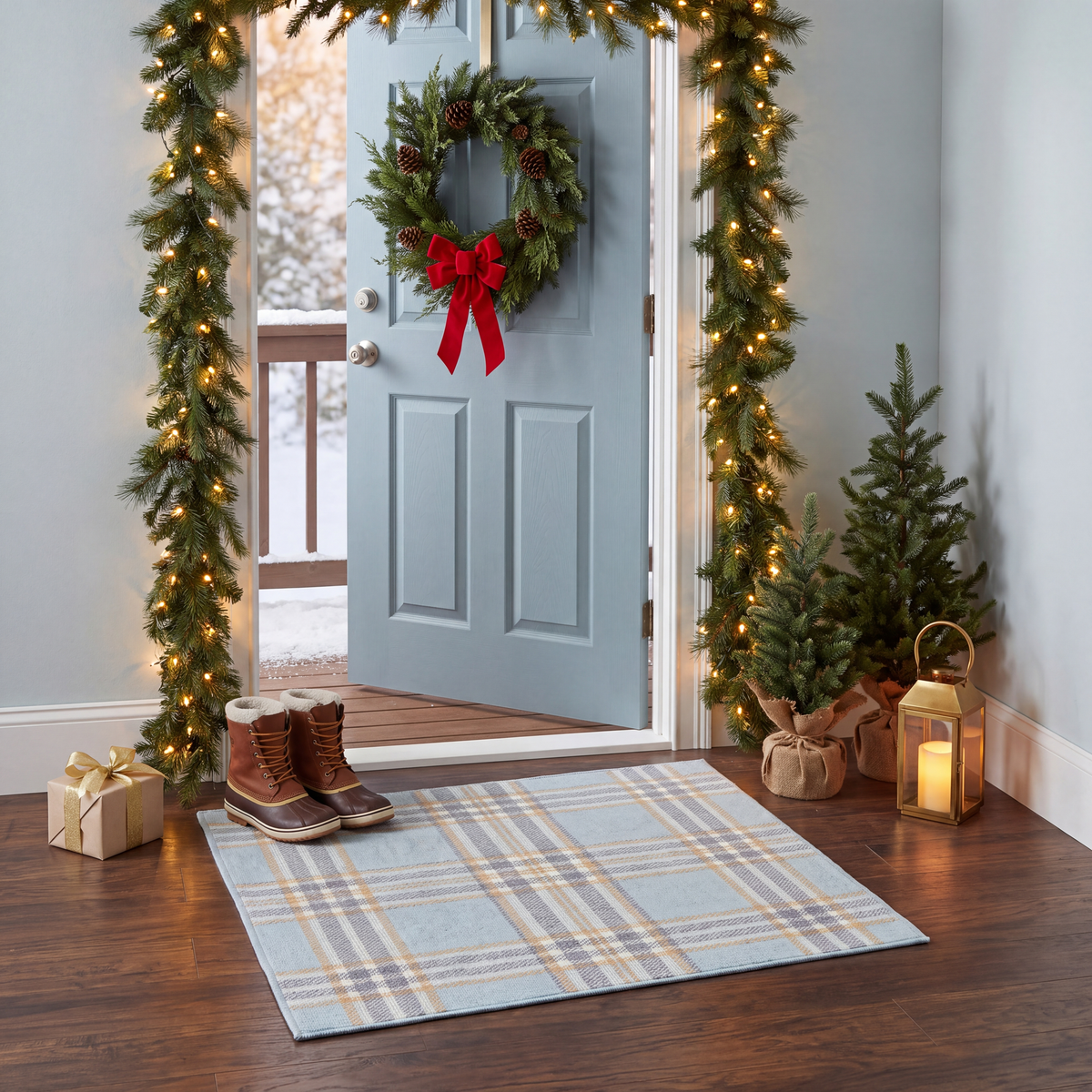 RECTANGLE | Shelford rectangle entryway christmas