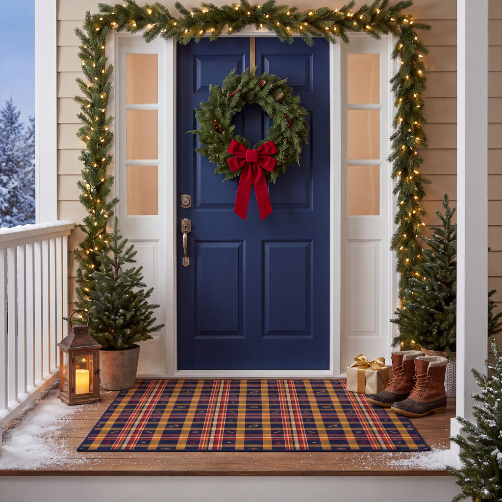 RECTANGLE | Pilaster rectangle entryway christmas