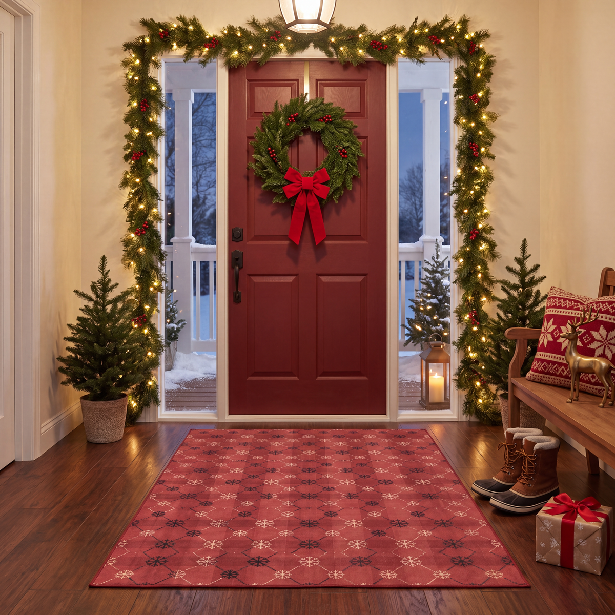 RECTANGLE | Yalova rectangle entryway christmas