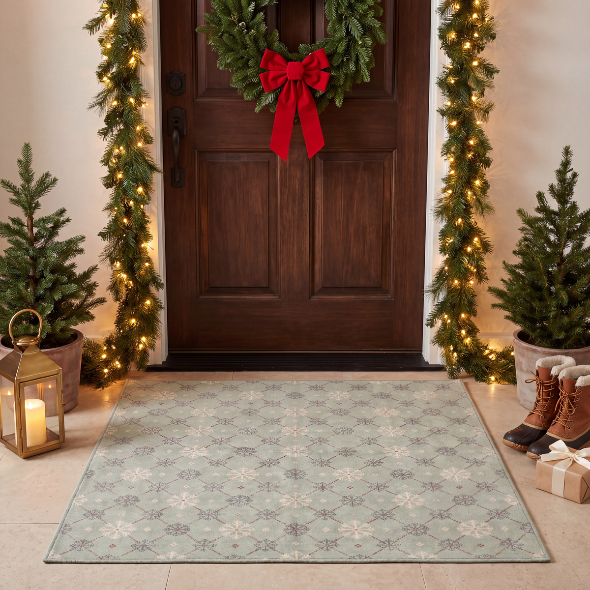 RECTANGLE | Geyve rectangle entryway christmas