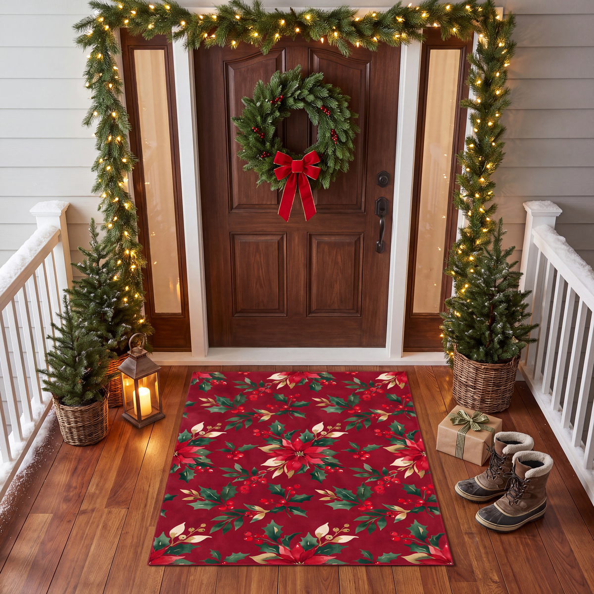 RECTANGLE | Ardahan rectangle entryway christmas