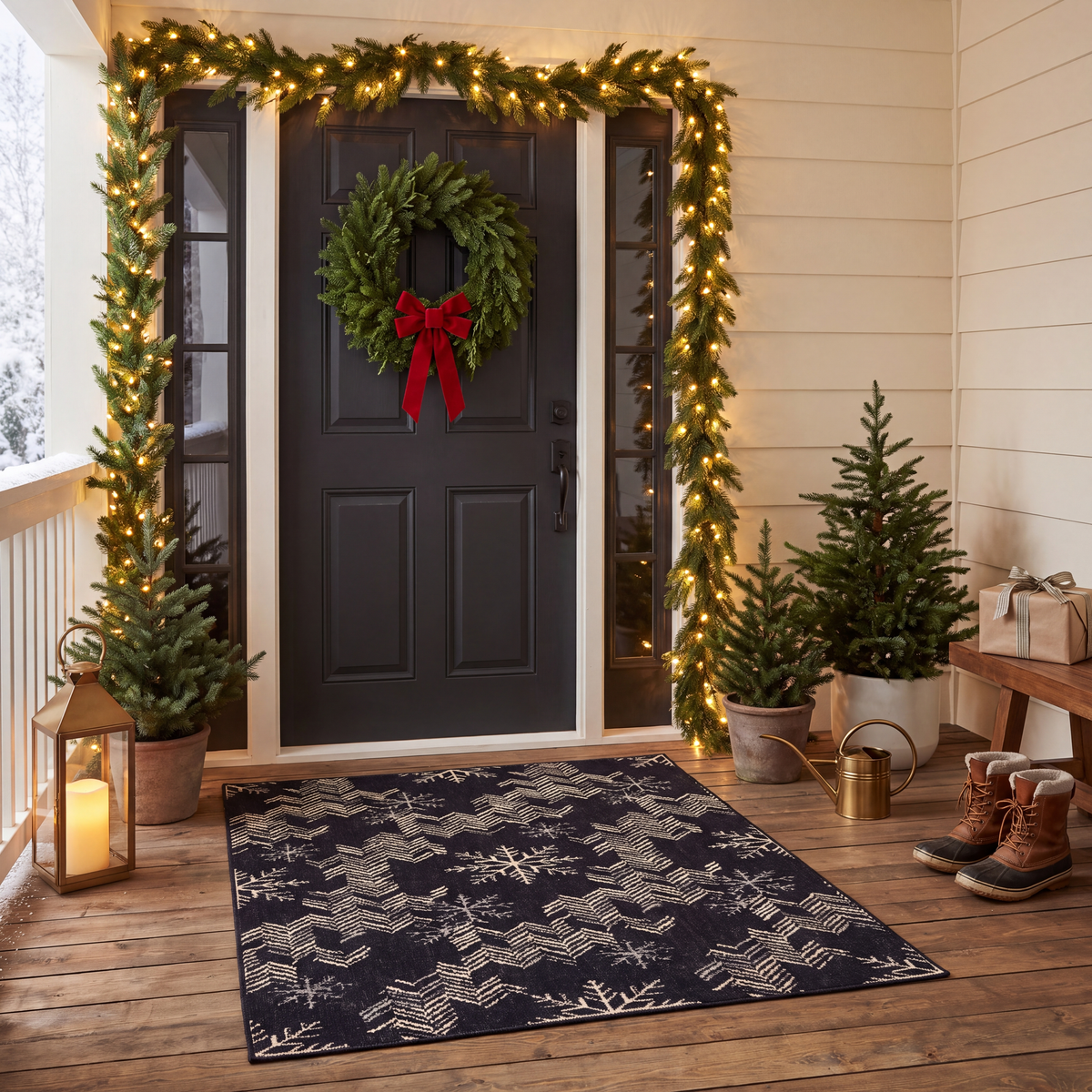 RECTANGLE | Silchester rectangle entryway christmas