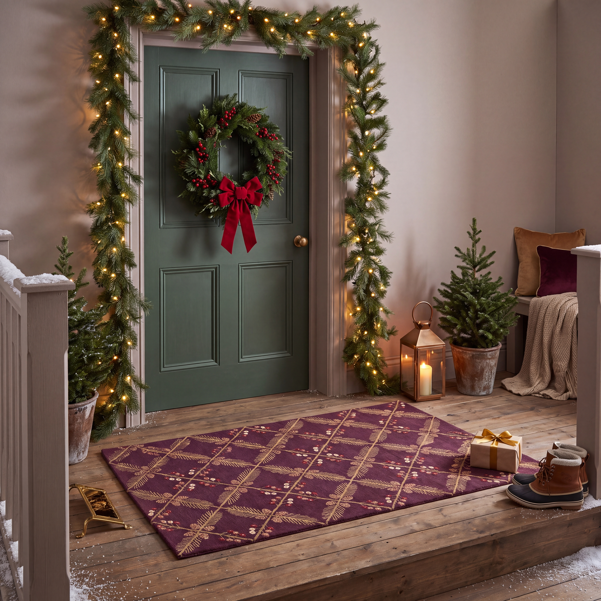 RECTANGLE | Slaidburn rectangle entryway christmas