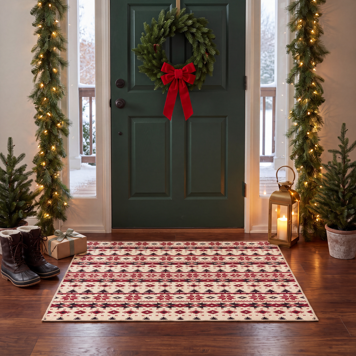 RECTANGLE | Shrivenham rectangle entryway christmas